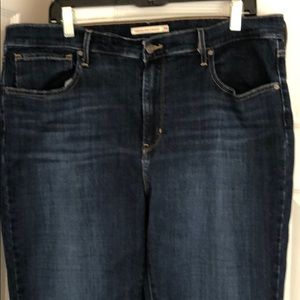 Levi’s 724 High Rise Straight 34 Dark Wash